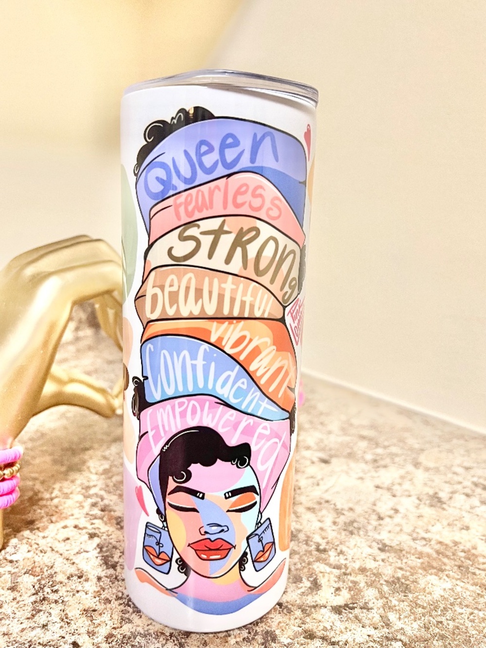 PinkLoMein Tumbler, 20oz Insulated Cup Brand New